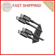 Anker USB C to USB C Cable, Type-C 60W Fast Charging Cable 6 FT, 2Pack for iPh