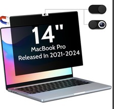 Peslv Magnetic Privacy Screen Compatible with MacBook Pro 14.2 Inch 2021-2024 