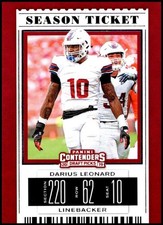 2019 Panini Contenders Draft Football Season Ticket Base Singles-Pick Your Cards