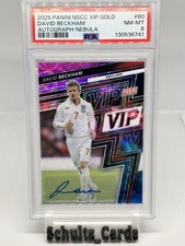 David Beckham 2025 Panini VIP Gold NEBULA Auto /10 Prizm SSP England Rare PSA AU