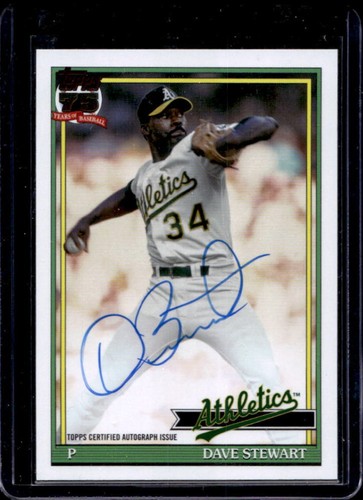 2026 Topps Series 1 Dave Stewart Red Foil (RAW)