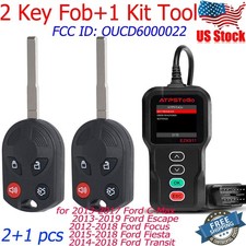 2 Flip Remote Key Fob Tool For 2013 2014 2015 2016 2017 Ford Focus C-max Escape