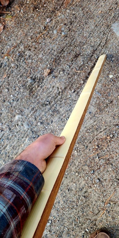 Kit de arco de ipê de bambu - 72" - 1 apoio de bambu aplainado com 1 peça de ipê premium  - Imagem 3 de 4