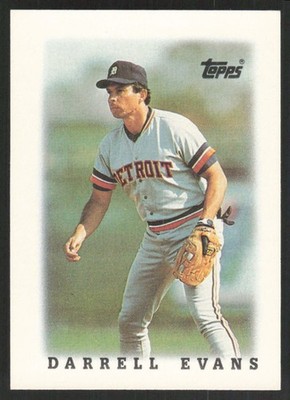 1988 Topps Major League Leaders Minis Darrell Evans #10 Detroit Tigers
