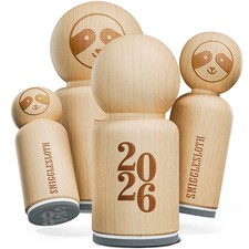 2026 Stacked Numbers New Rubber Stamp for Stamping Crafting Planners