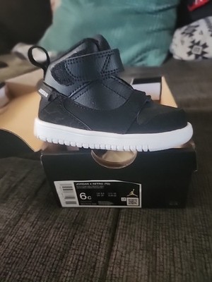 Air Jordan Flight 45 Toddler Black White Anthracite 364759-016 Size 6C Brand New