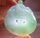 Video Certified Green Natural A Jade jadeite Pendant Dragon Circle 龙平安扣 123732