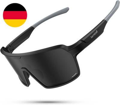 Lamicall XL Fahrradbrille Herren, Schnelle Brille Damen - [29G TR-90 Ultraleicht