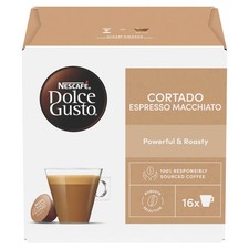 NESCAFÉ DOLCE GUSTO Cortado Espresso Macchiato Coffee Pods 16 Capsules (16 0.35 per lighter