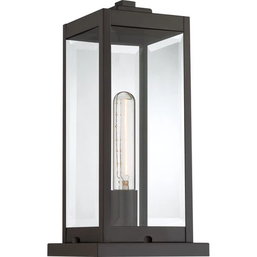 Quoizel WVR9106 Westover 16" Tall Outdoor Pier Mount Post Light - Black - Picture 2 of 12