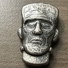 1.5 Troy Ounce .999 Fine Silver Monarch Hand Poured  Frankenstein Antique Finish