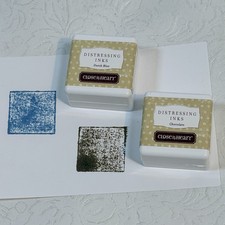 2 Preowned Close To My Heart CTMH Distressing Ink Pads Dutch Blue and Chocolate