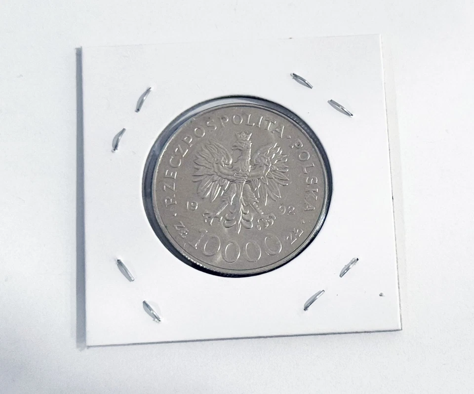 Polonia - Moneda - 10000 Zlotych 1992 - WLADYSLAW III WARNENCZYK - Sin circular UNC Foto 3 de 4