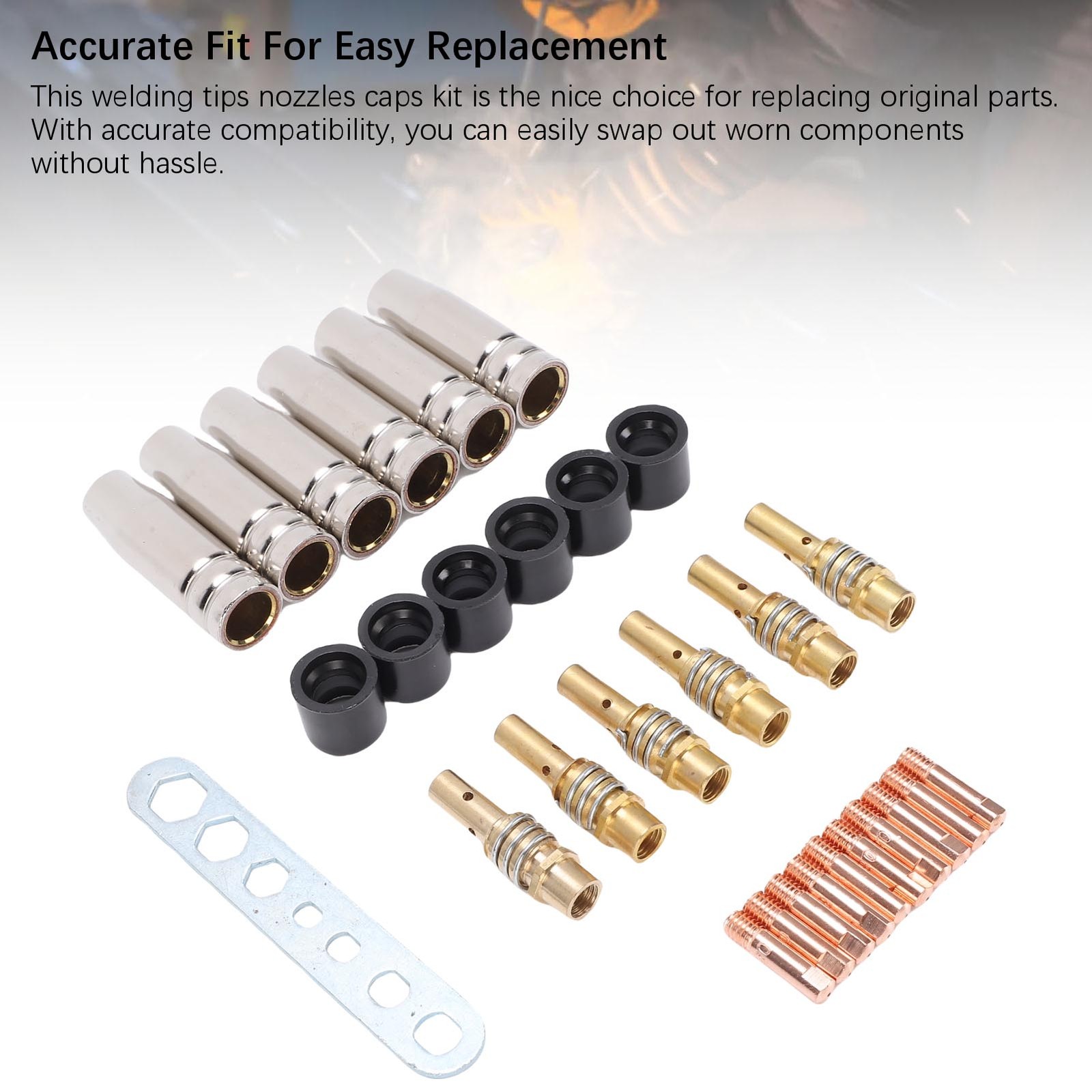 MIG Welding Gun Kit Durable Nozzle Set For MB15 15AK Welder Easy To Use