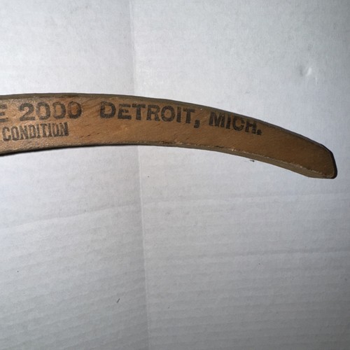 Konvolut 2 Vintage Holz Kleiderbügel Werbung DETROIT - Bild 14 von 20