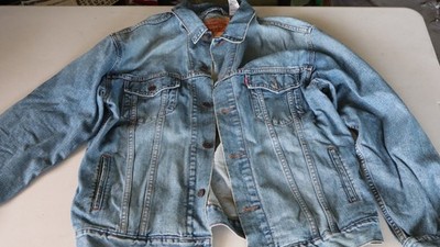 VTG 1980's Levi's Denim Trucker Jacket Mens XL 70507 Blue USA