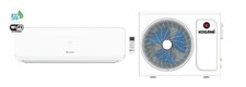 Kosami Monosplit Air Conditioner Peony 24000 BTU Inverter R-32 Class A++ Unit