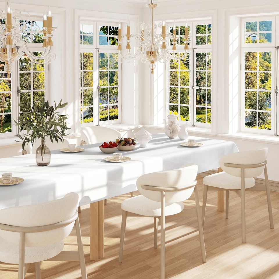 WOLTU Tischdeckenrolle Vlies Tischdecke wasserdicht Tischtuch 1,18×25m Weiß - Bild 3 von 4