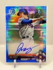 2017 Bowman Draft Chrome 1st Joe Perez Blue Refractor Auto 32/150 Astros ROOKIE