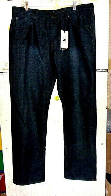 Beverly Hills Polo Club Jeans 36x32 Straight Leg Relaxed Fit Dark Blue Wash for sale online | eBay