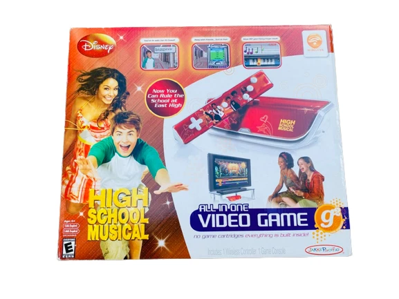 高中音乐 Jakks Pacific 一体式视频游戏全新带盒 — 第 2/2 张图片