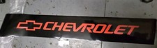 Chevrolet Windshield Tailgate Sticker Decal 60x9 Red Lettering Blk Background