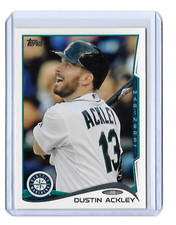 2014 TOPPS DUSTIN ACKLEY BASE CARD - CARD #9 - SEATTLE MARINERS - FREE SHIPPING