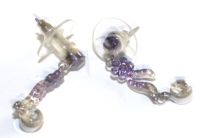 Boucles D'oreilles Cristaux Luxury B - Superbes, Brillantes - Occasion, Portées Mais En Bon état