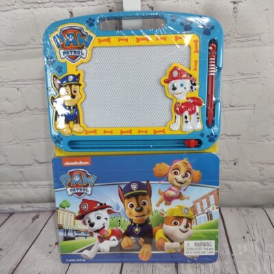 Paw Patrol Activity Book w/ Magnetic Drawing Kit Learn Write Sketch -NEW