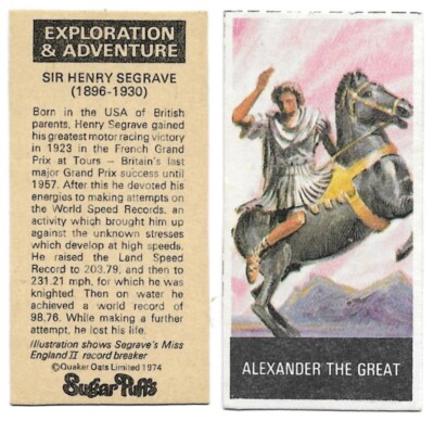 Quaker - Sugar Puffs - Exploration & Adventure - Auswahlliste (C5)