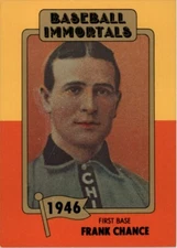 1980 SSPC HOF BASEBALL IMMORTALS - #40 FRANK CHANCE CHICAGO CUBS