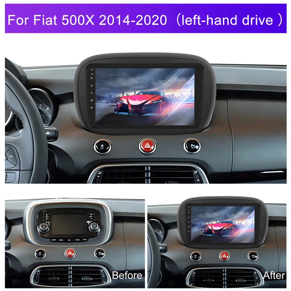 32G Für Fiat 500X 2014-2020 Android 13 Autoradio CarPlay GPS Navi RDS BT DE - Bild 2 von 4