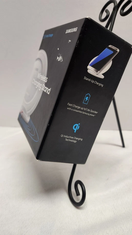 Samsung Wireless Charging Stand Fast Charge EP-NG930 + WALL PLUG & WHITE CABLE - Image 2 of 4