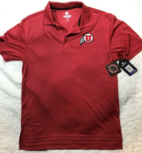University of Utah Embroidered mens polo shirt NWT size Medium by Colosseum