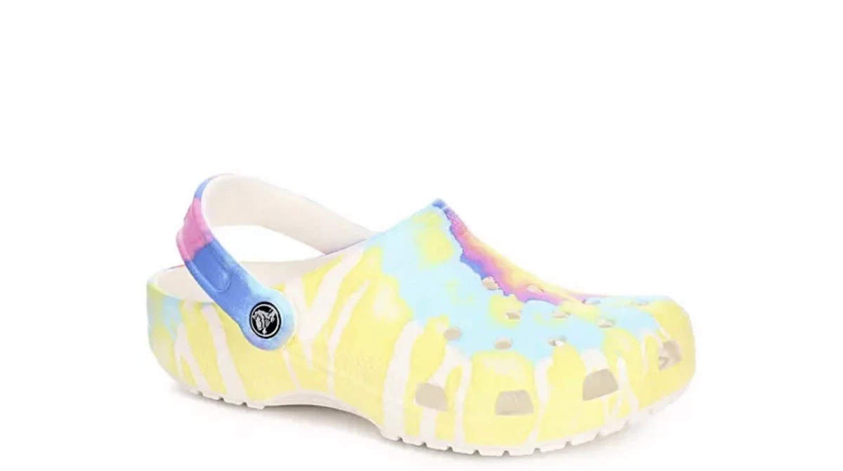 Tie dye crocs girls sale