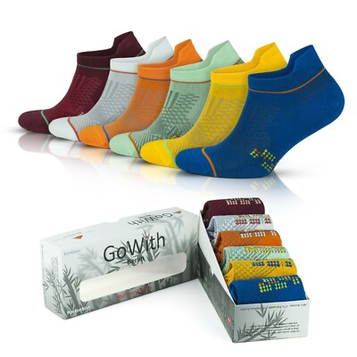 Men's Running Socks BAMBOO Trainer Socks Pairs ankle sport socks UK size  6-11 UK