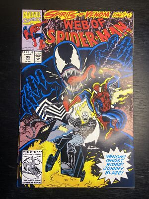 Web of Spiderman 95 Hot 1st Print Rare Spirits of Venom Part 1 NM