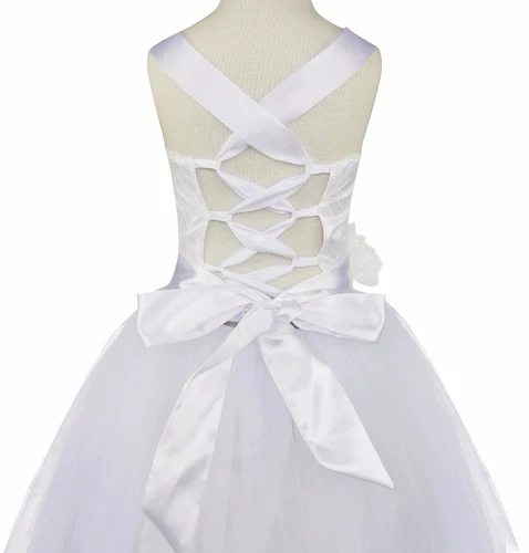 Flower Girl Dress Pageant Wedding Bridesmaid Formal Kids Party Princess Dresses - Picture 73 of 83