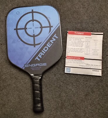 Engage Trident Pickleball Paddle - New - Blue - 4 1/4'' Grip