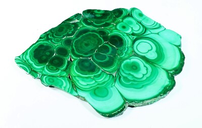 537 CT NATURAL FLOWER PLUME MALACHITE POLISH SLAB TILE UNTREATED GEMSTONE MJ-57