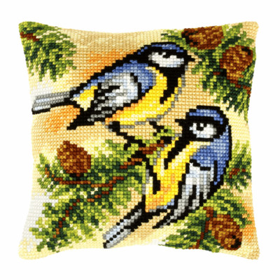 Orchidea Cross Stitch Kit: Kissen: Gro�: Blaue Titten