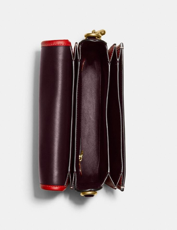 Coach Rogue Top Handle Bag Red handbag with leather chain Brand New with  tags