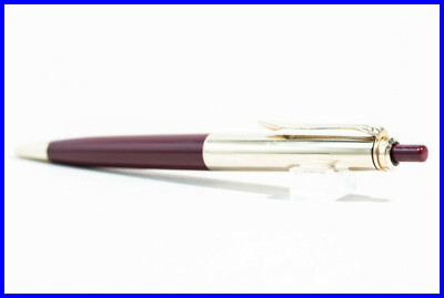 1962 Pelikan 555 RG Dark Red & Gold Double Ballpoint Pen / Name