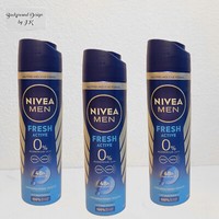 3X 150Ml Nivea Men Fresh Active 48H Deo Schutz Deodorant Spray Ohne Aluminium