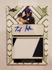 TREY SNYDER 2023 Leaf Perfect Game Showcase EMERALD PATCH AUTO #'d 9/10 Mets