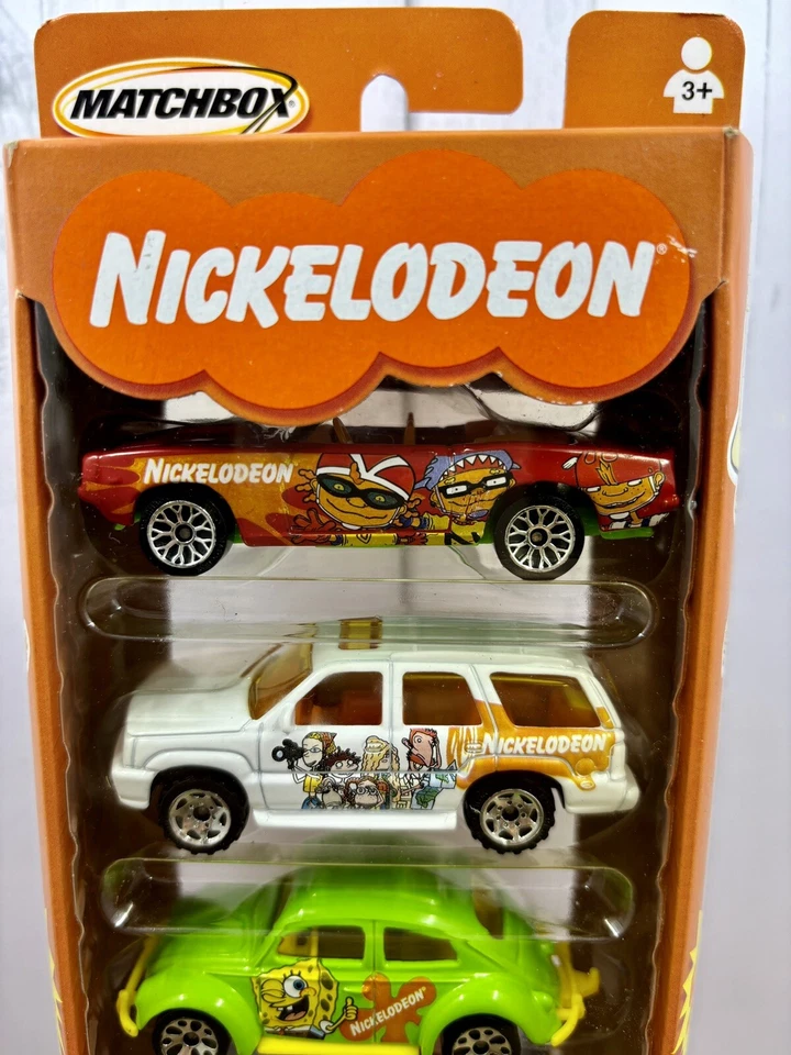 Matchbox Nickelodeon 2003 paquete de 5 con Bob Esponja verde lima Volkswagen Beetle 1962 Foto 2 de 4