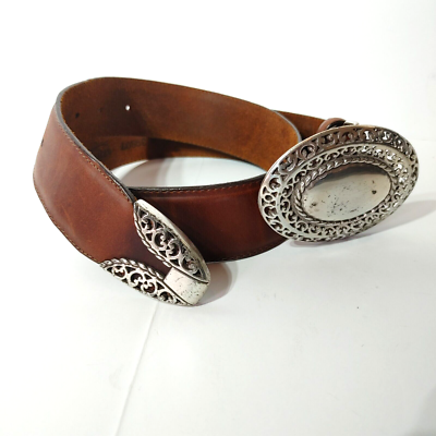 Brighton Vintage 1995 Concho Leather Belt 1995 Brighton Concho Leather Belt - Etsy main image 4