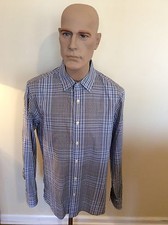 MICHAEL KORS Men's Plaid Dress Shirt Size M