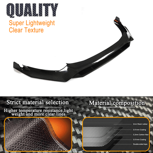 Carbon Frontlippe Front Spoilerschwert Ansatz Spoiler Für TOYOTA GR86 2022-2023 - Picture 6 of 10