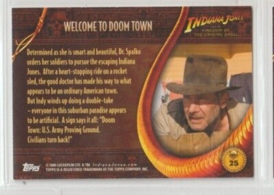 Indiana Jones Kingdom of the Crystal Skull Trading Card #25